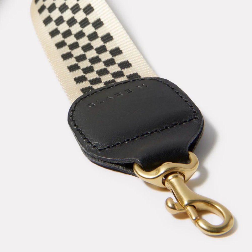 Clare V checkered crossbody strap - Picture 3 of 5